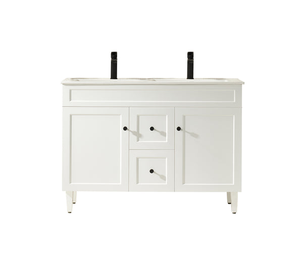 Harold Matt White PVC Free Standing Vanity