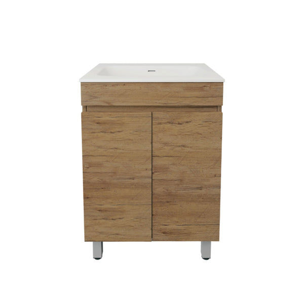 Prime Oak Wood Grain MDF Free Standing Vanity