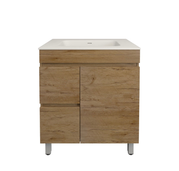 Prime Oak Wood Grain MDF Free Standing Vanity