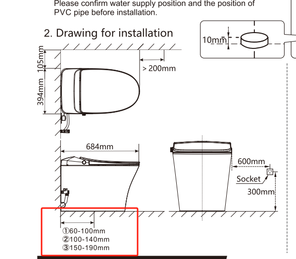 Samos Back to Wall Smart Toilet LK-SM318SMWFP