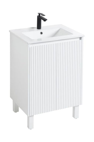 Brighton Matt White PVC Free Standing Vanity