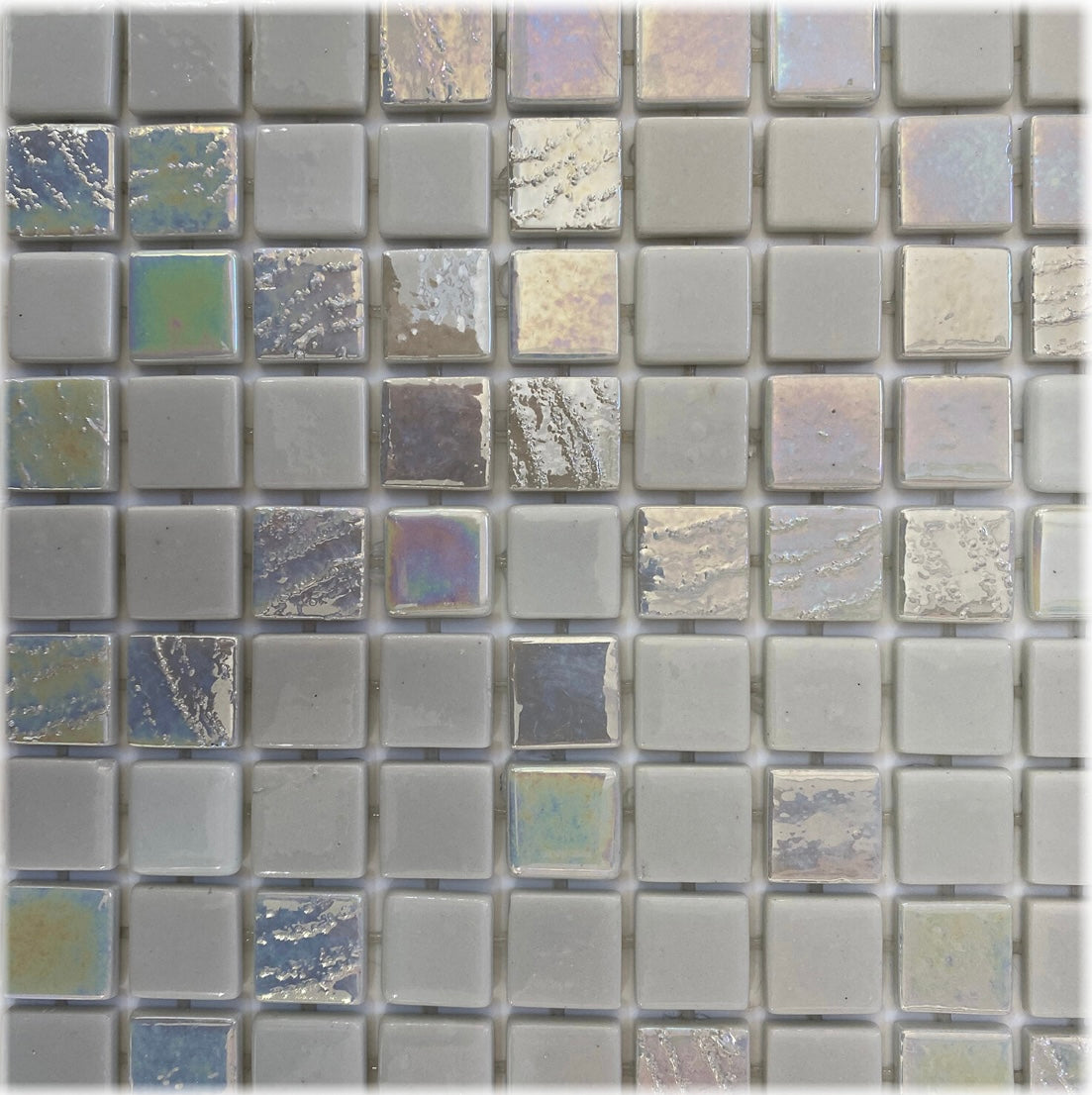 Leyla Maldives Pearl Glass Pool Mosaic Tile 325x515mm