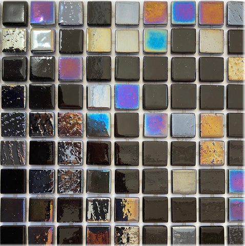 Leyla Manhattan Pearl Glass Pool Mosaic Tile 325x515mm
