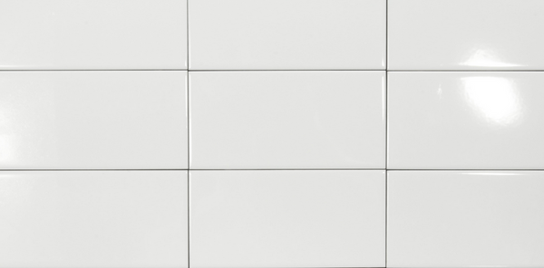 Gloss White Ceramic Subway Wall 100X200mm