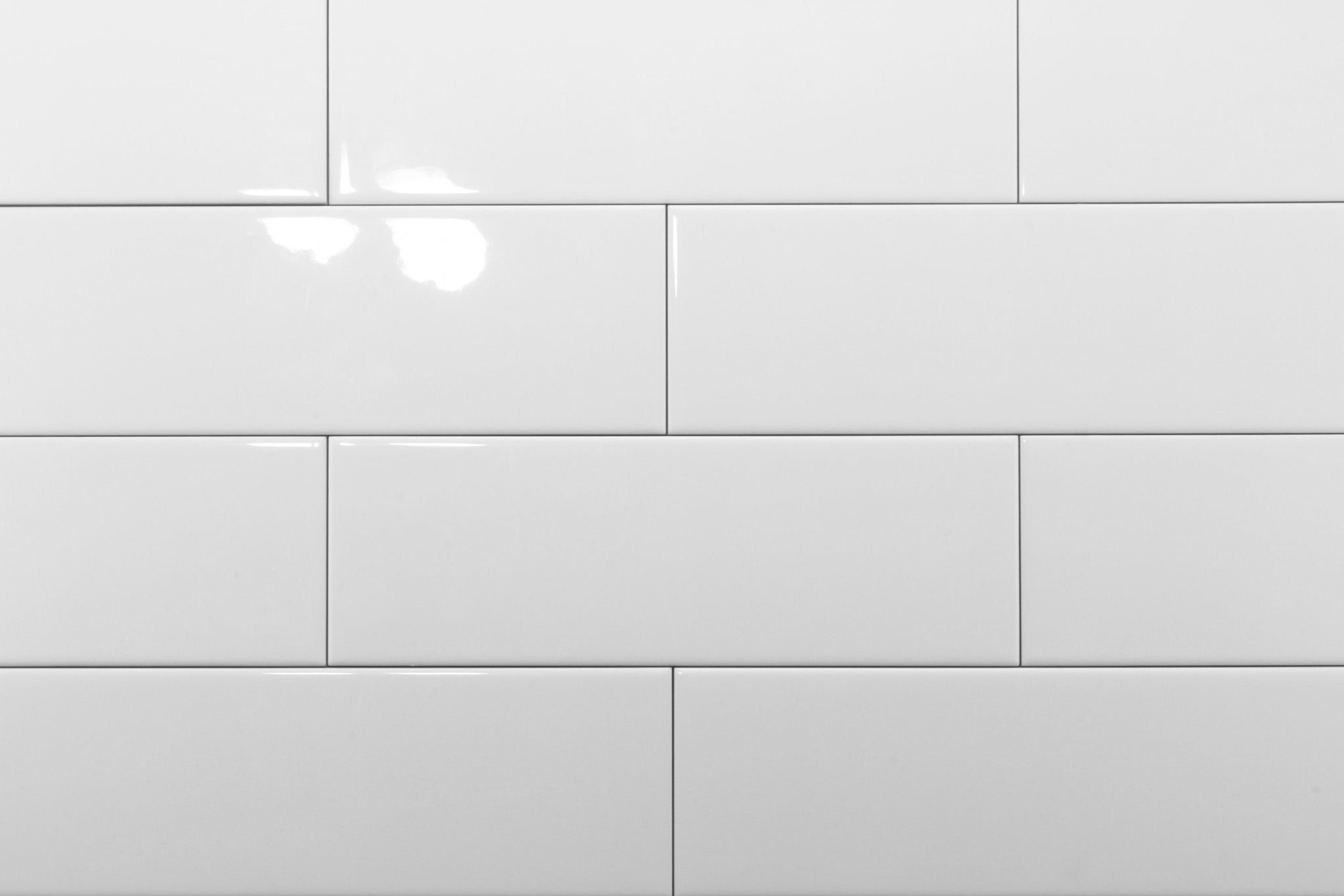 Gloss White Ceramic Subway Wall 100X300mm