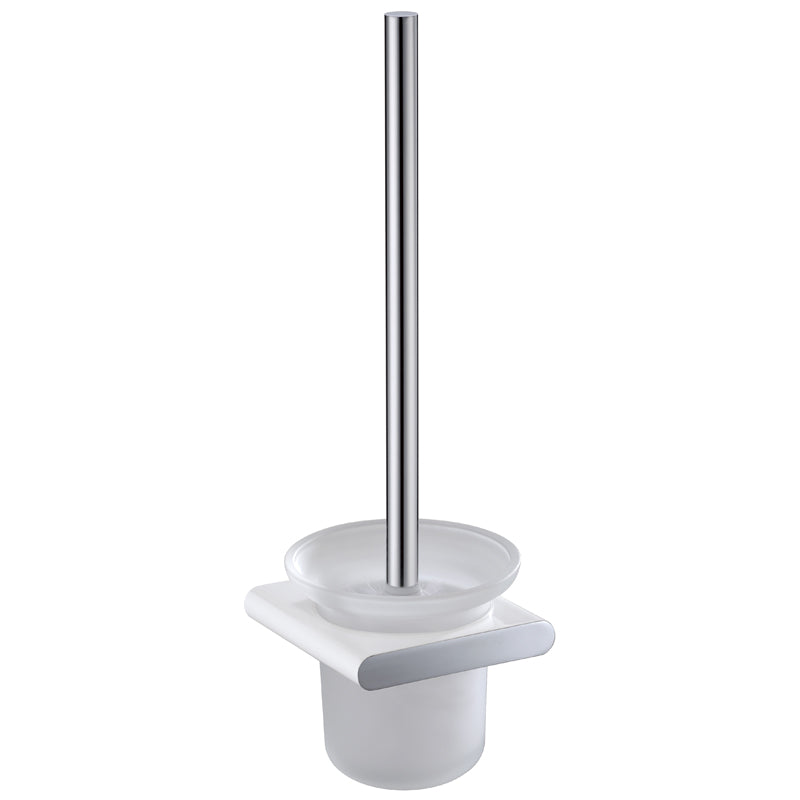 Round Toilet Brush Holder Chrome