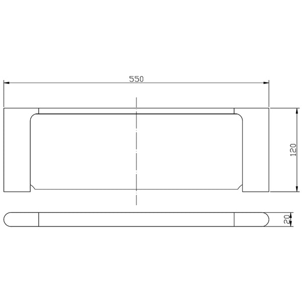 Round Shower Shelf Chrome