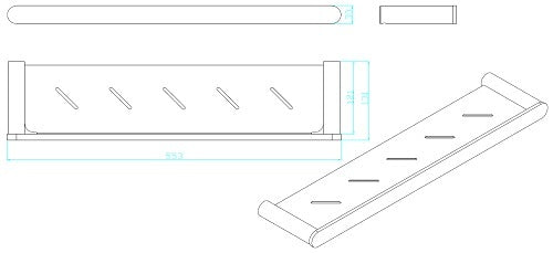 Round Shower Shelf Chrome