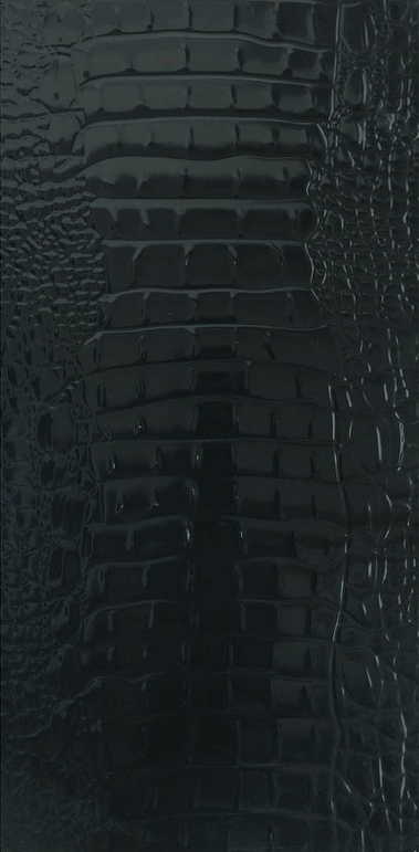 Crocodile Skin Black Gloss Ceramic Wall 300x600mm