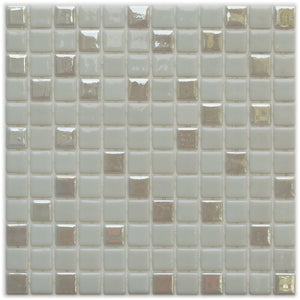 Leyla Jasper Pearl Glass Pool Mosaic Tile 325x515mm