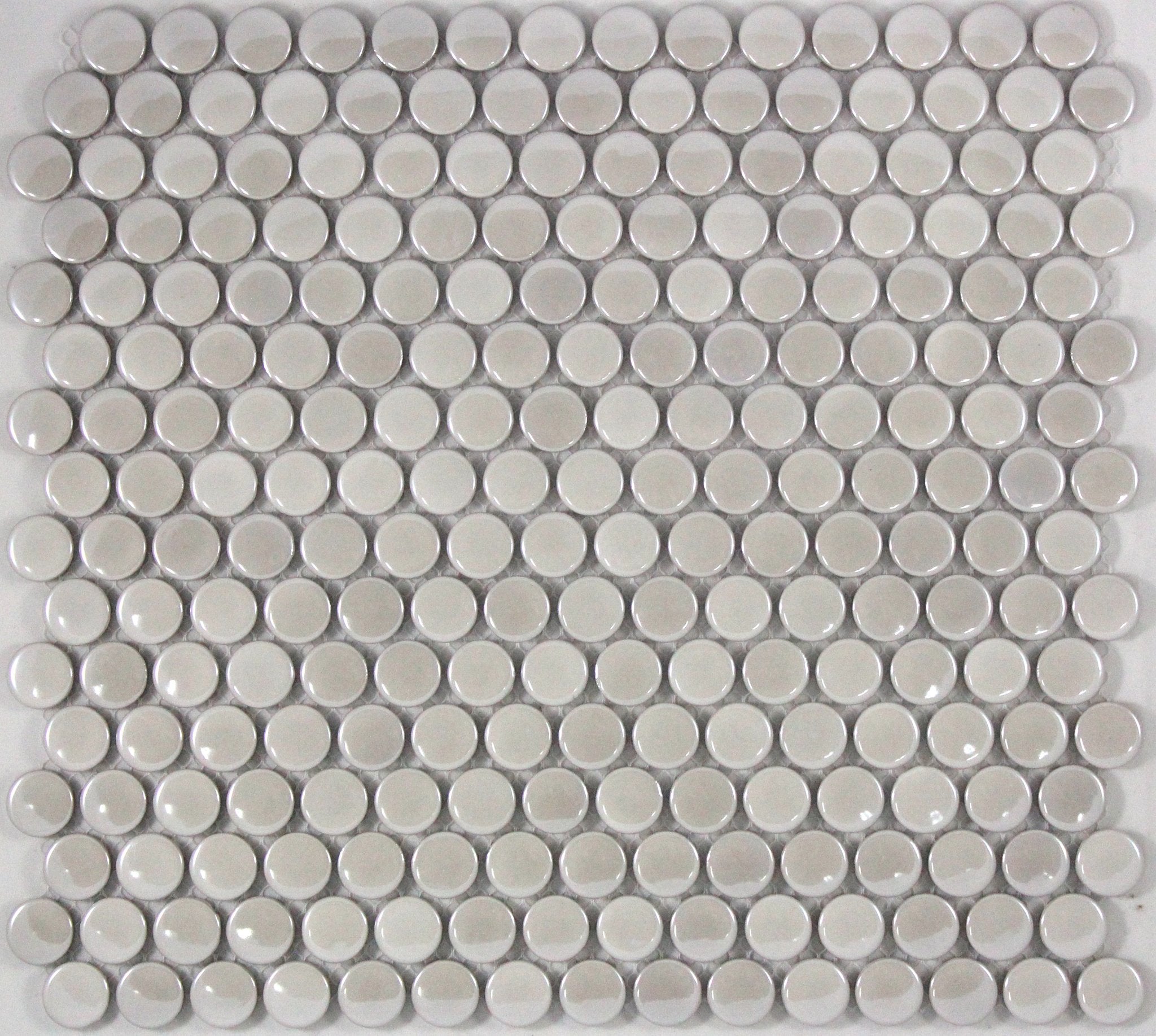 Metallic Mother Of Pearl Penny Round Mosaic Tile 19mm