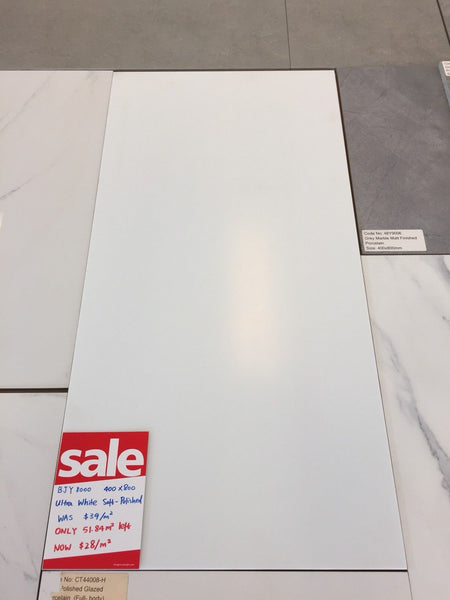 Ultra White Honed 400x800mm